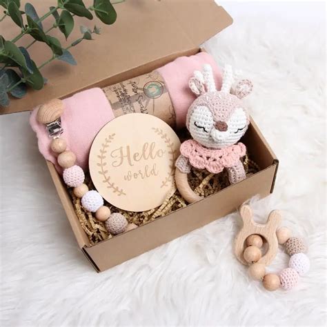 Fizični telegram ob rojstvu s trakom in voščilnico