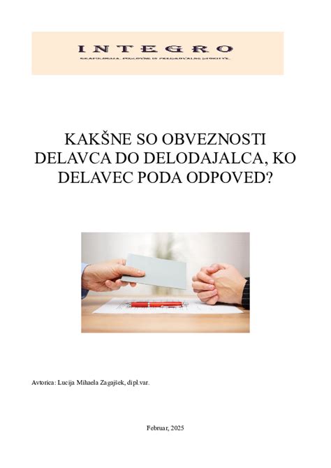 delavec daje odpoved