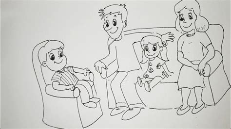 Ilustracija družine s poudarkom na materinstvu in otrocih.