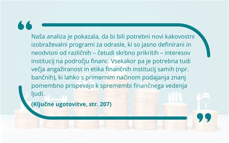 Infografika: Ključni koraki do finančne pismenosti