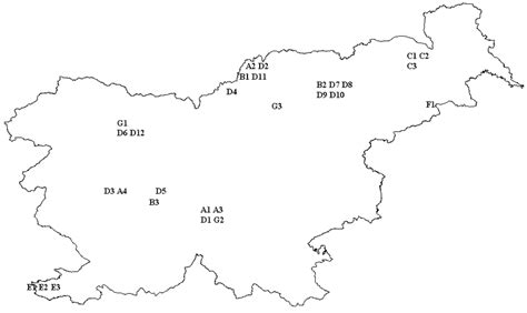 Zemljevid Pomurja z označenimi občinami