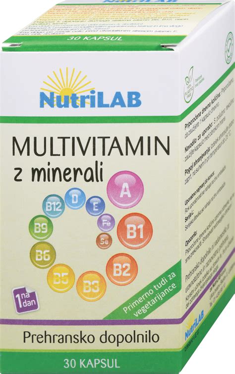 Tabela z živili bogatimi z vitamini in minerali
