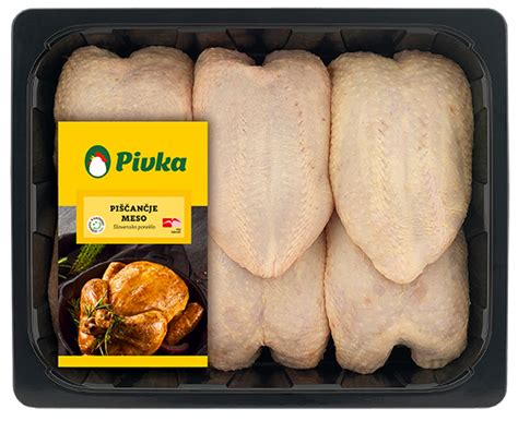 Sveže piščančje prsi in goveji zrezek