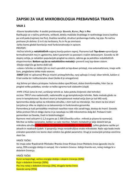 shema prebavnega trakta dojenčka