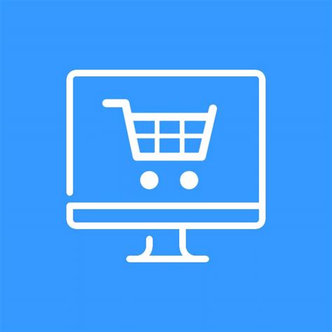 ikona spletne trgovine z nakupovalno košarico