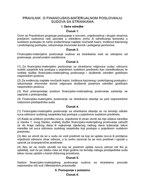 Arhivski dokumenti pravilnika o enkratnih prispevkih
