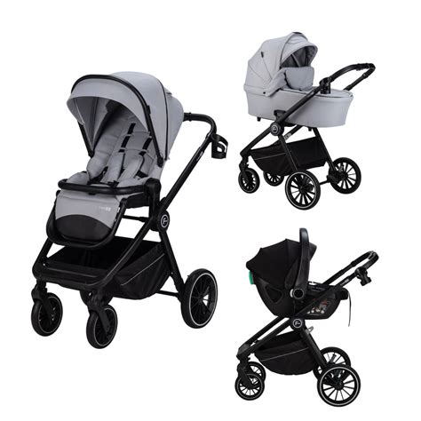 FreeON voziček Grand 3v1 v sivi barvi