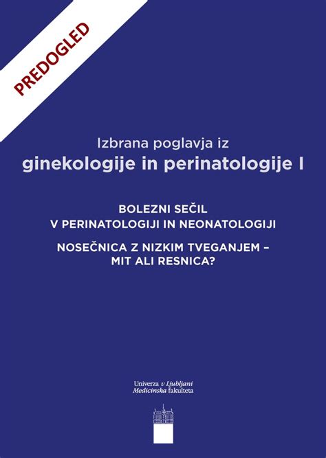 grafikon povečanja tveganja za okužbo sečil v nosečnosti