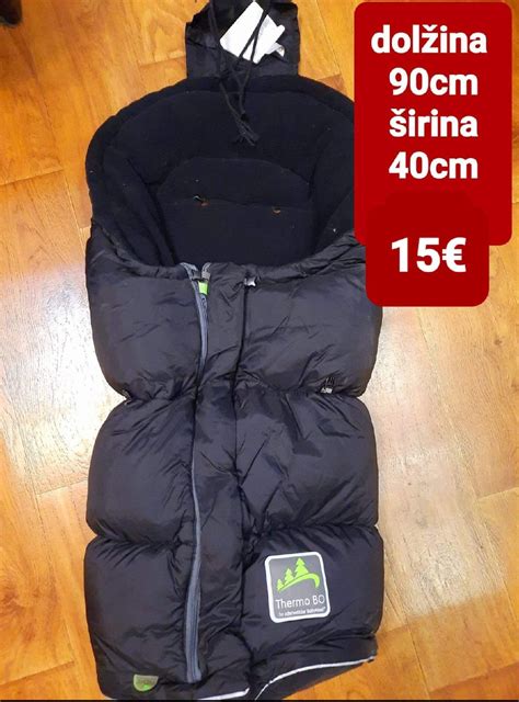 Diagram strukture zimske vreče z različnimi sloji