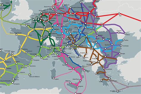 Zemljevid Trans-evropske prometne mreže