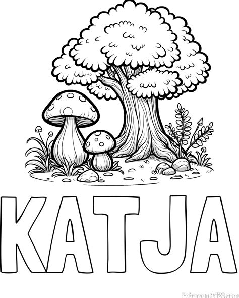 Ilustracija gobe čage na drevesu