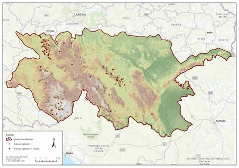 Karta razširjenosti evrazijskega risa