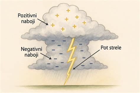 slika strele, ki udarja v drevo