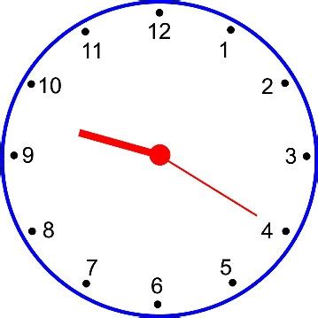 Ilustracija ure, ki kaže nočni čas