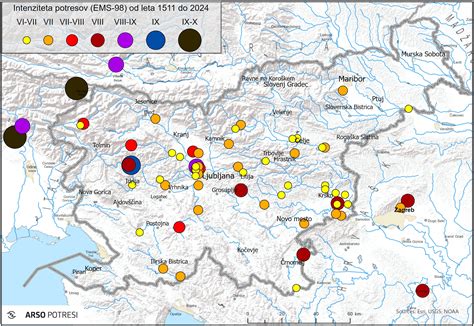 Zemljevid, ki prikazuje območja naselitve sinjih kitov
