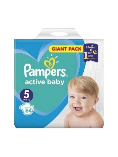 dojenček v pleničkah Pampers Active Baby