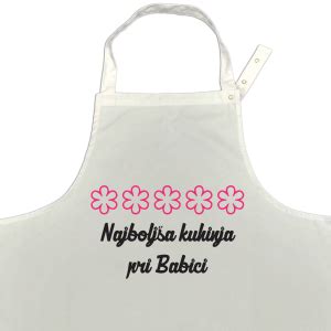 Predpasnik z napisom za kuharja