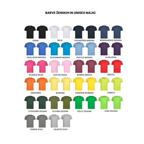 Različne vrste majic z napisi