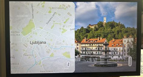 Mapa Ljubljane z označenimi kliničnimi centri