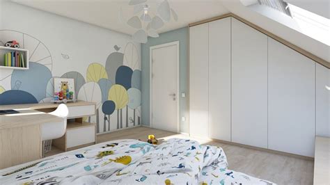 Kolekcija različnih barv in vzorcev tekstila za otroške sobe.