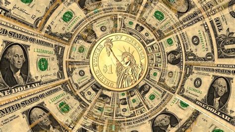 Simbol ameriškega dolarja s srčnim utripom