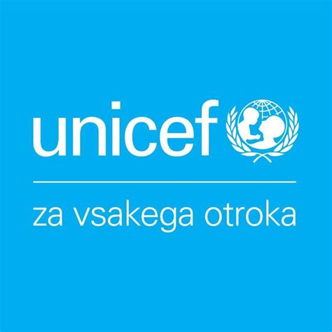 Simbolična podoba dojenju prijaznega mesta z logotipom UNICEF