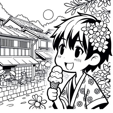 Otrok uživa v sladoledu