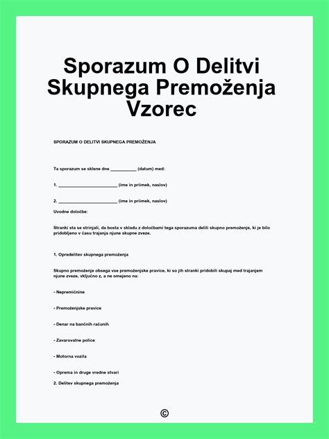 Infografika, ki prikazuje različne možnosti reševanja skupnega premoženja ob ločitvi
