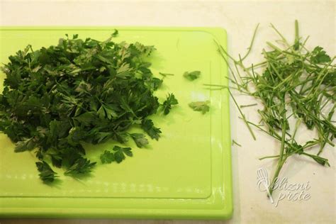 Ilustracija svežega peteršilja