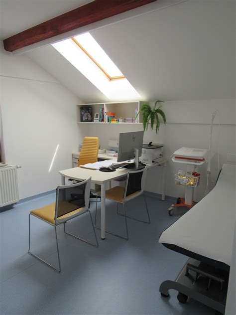 Diagram strukture ambulante z označenimi prostori