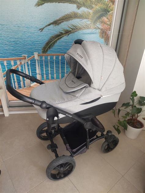 Otroški voziček Moon Elegance v sivi barvi