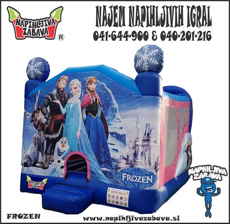 Ilustracija likov iz risanke Frozen