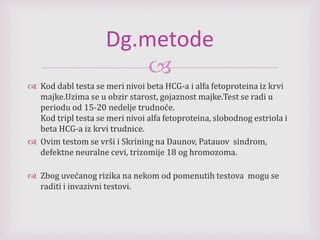 Ilustracija delovanja nosečniškega testa z zaznavanjem hCG