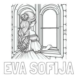 Nosečnica ki gleda skozi okno