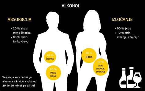 Diagram, ki prikazuje razlike v uživanju alkohola med moškimi in ženskami skozi čas