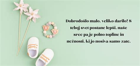 Slovenska družina praznuje rojstvo otroka