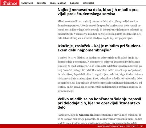 Študentka ali dijak, ki dela prek študentskega servisa