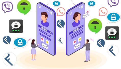 Ilustracija para, ki se dopisuje preko mobilnih telefonov