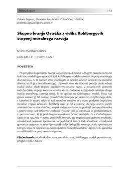 Diagram Kohlbergovih stopenj moralnega razvoja