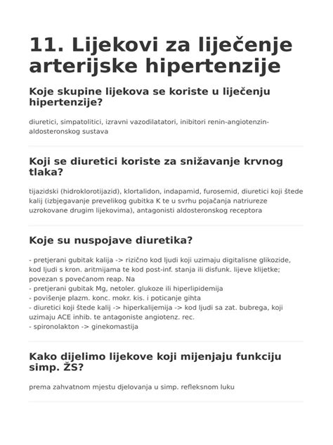 Diagram tipov hipertenzije v nosečnosti