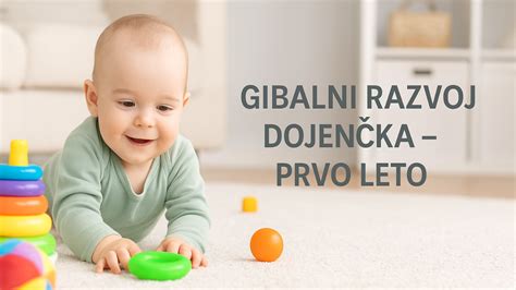 Dojenček izvaja vaje za gibalni razvoj