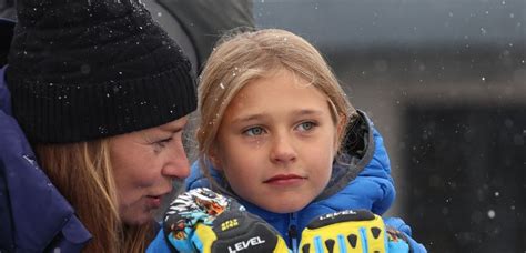 Tina Maze s hčerko Anouk
