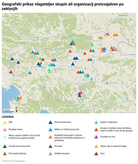 Infografika z zemljevidom, ki prikazuje lokacije priporočenih trgovin z nosečniškimi oblačili v Sloveniji in sosednjih državah.