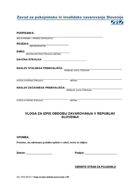 Diagram osnovnega zdravstvenega zavarovanja v Sloveniji