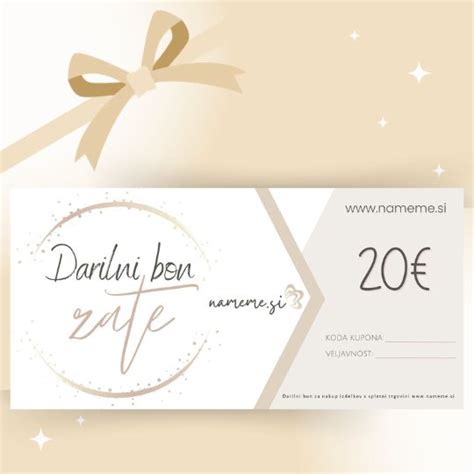 Darilni bon za otroško opremo