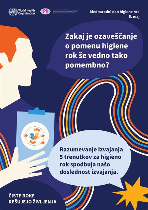 Infografika o pomembnosti higiene rok pri preprečevanju okužb
