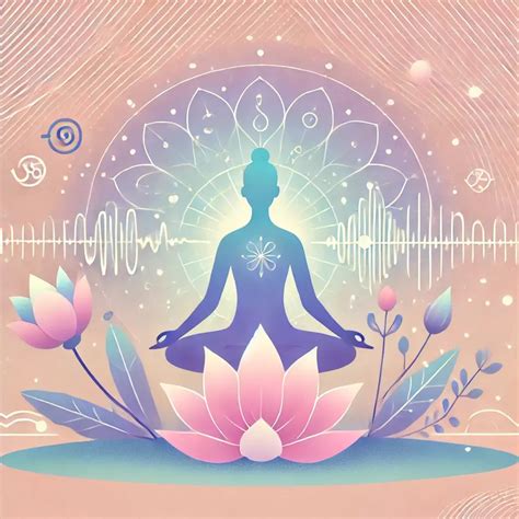 Ilustracija ženske med meditacijo