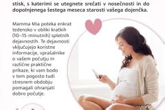 Shematski prikaz položaja maternice v 20. tednu nosečnosti glede na popek