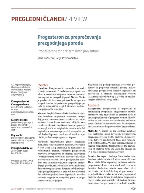 Grafikon znake prezgodnjega poroda