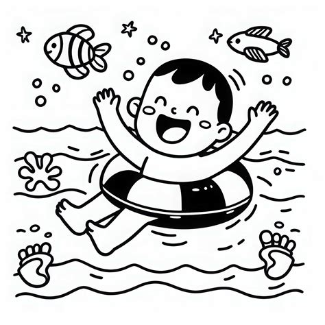 Otrok v oranžnem rešilnem jopiču, ki plava v bazenu